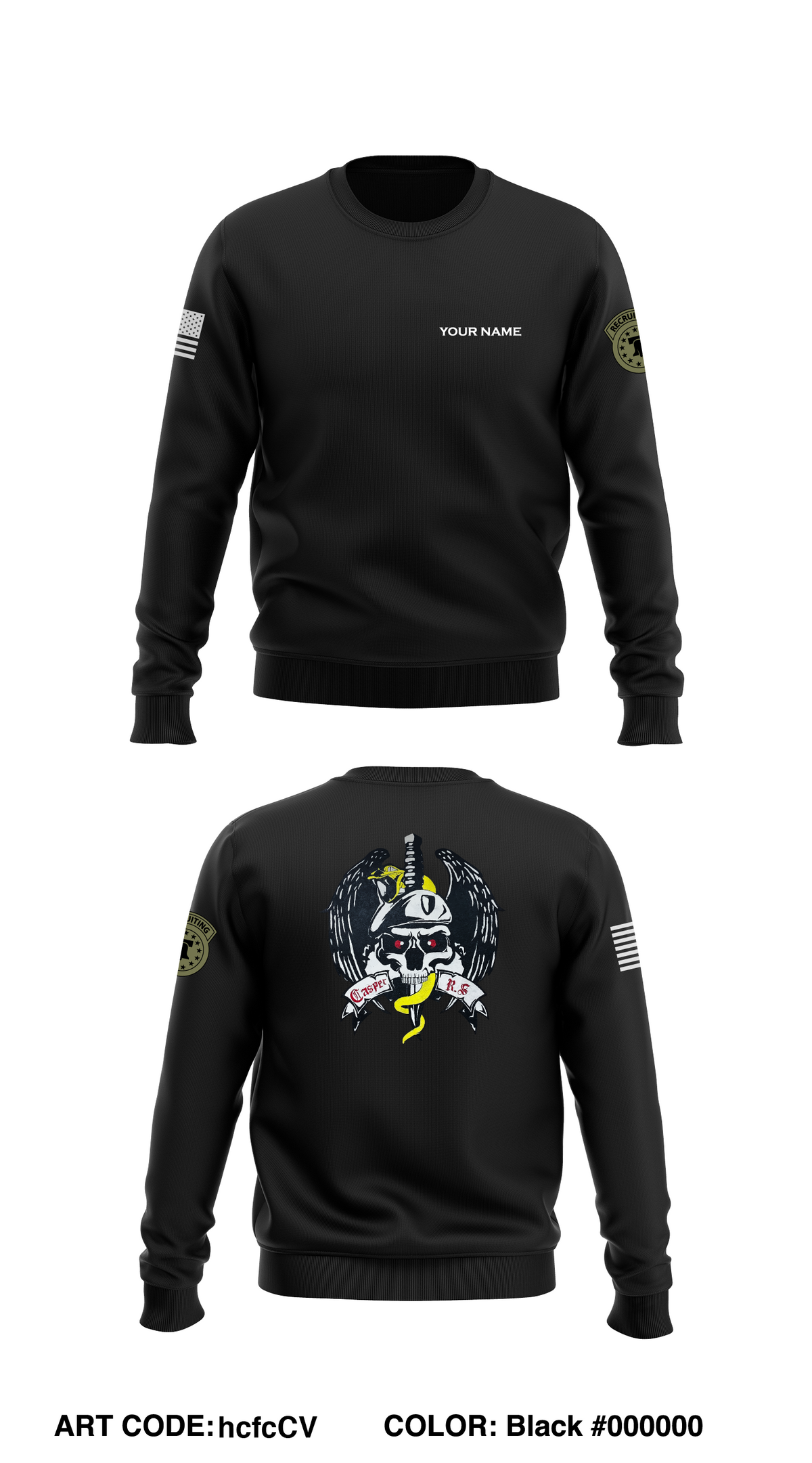 Casper Recruiting Station  Store 1 Core Men's Crewneck Performance Sweatshirt - hcfcCV