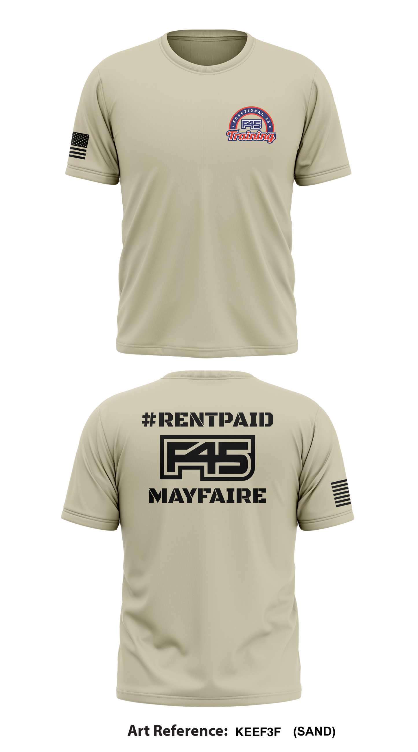 F45 Training Mayfaire Store 1 Core Men's SS Performance Tee - KeEF3f