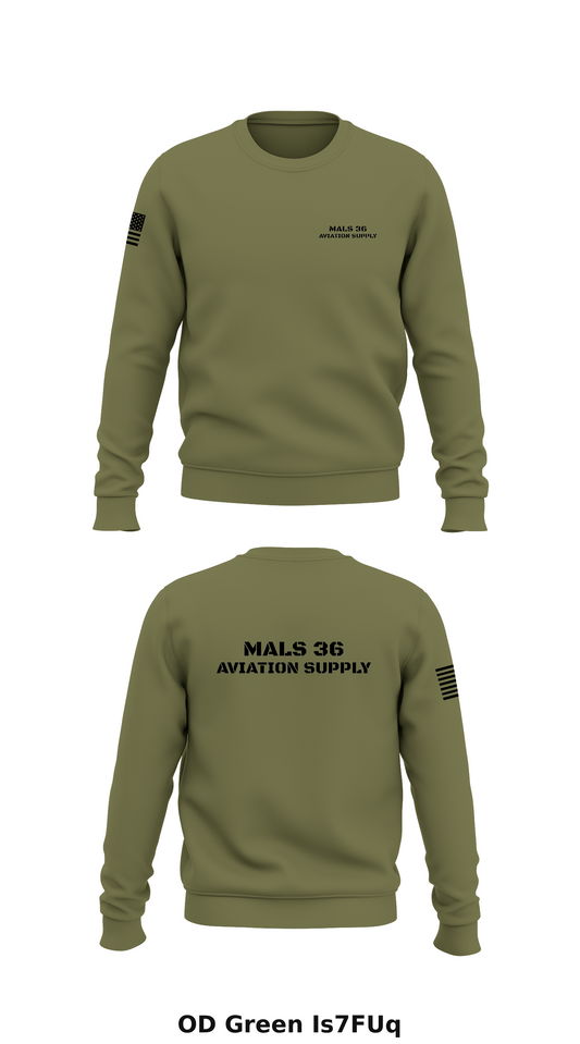 MALS 36 Aviation Supply Store 1 Core Men's Crewneck Performance Sweatshirt - Is7FUq