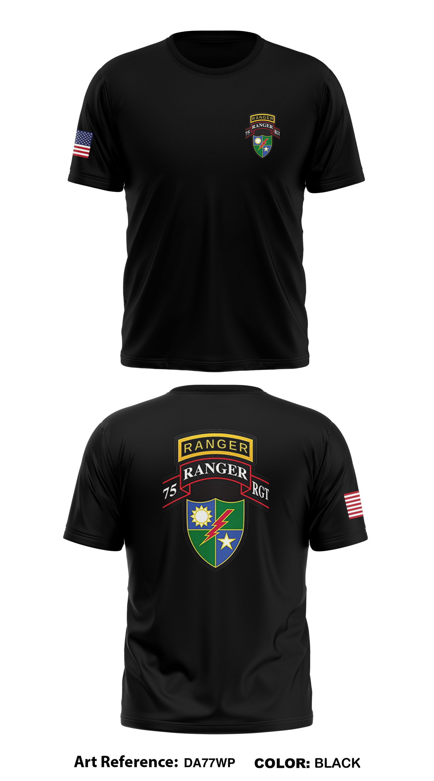 75 th ranger rgmt. 2nd bat Store 1 Core Men's SS Performance Tee - da77wp
