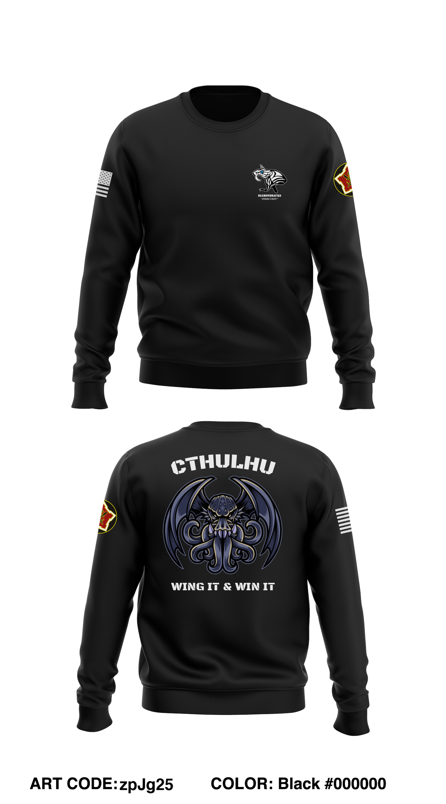 TUAS, D Co, 2BEB, 3ABCT Store 1 Core Men's Crewneck Performance Sweatshirt - zpJg25