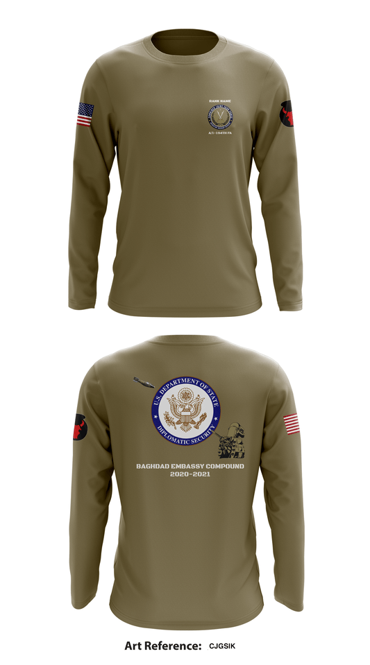 Alpha Battery 1-194th FA Store 1 Core Men's LS Performance Tee - CjgSiK