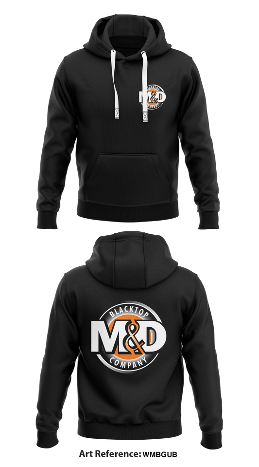 M&D Blacktop Co. Store 1  Core Men's Hooded Performance Sweatshirt - WmBgub