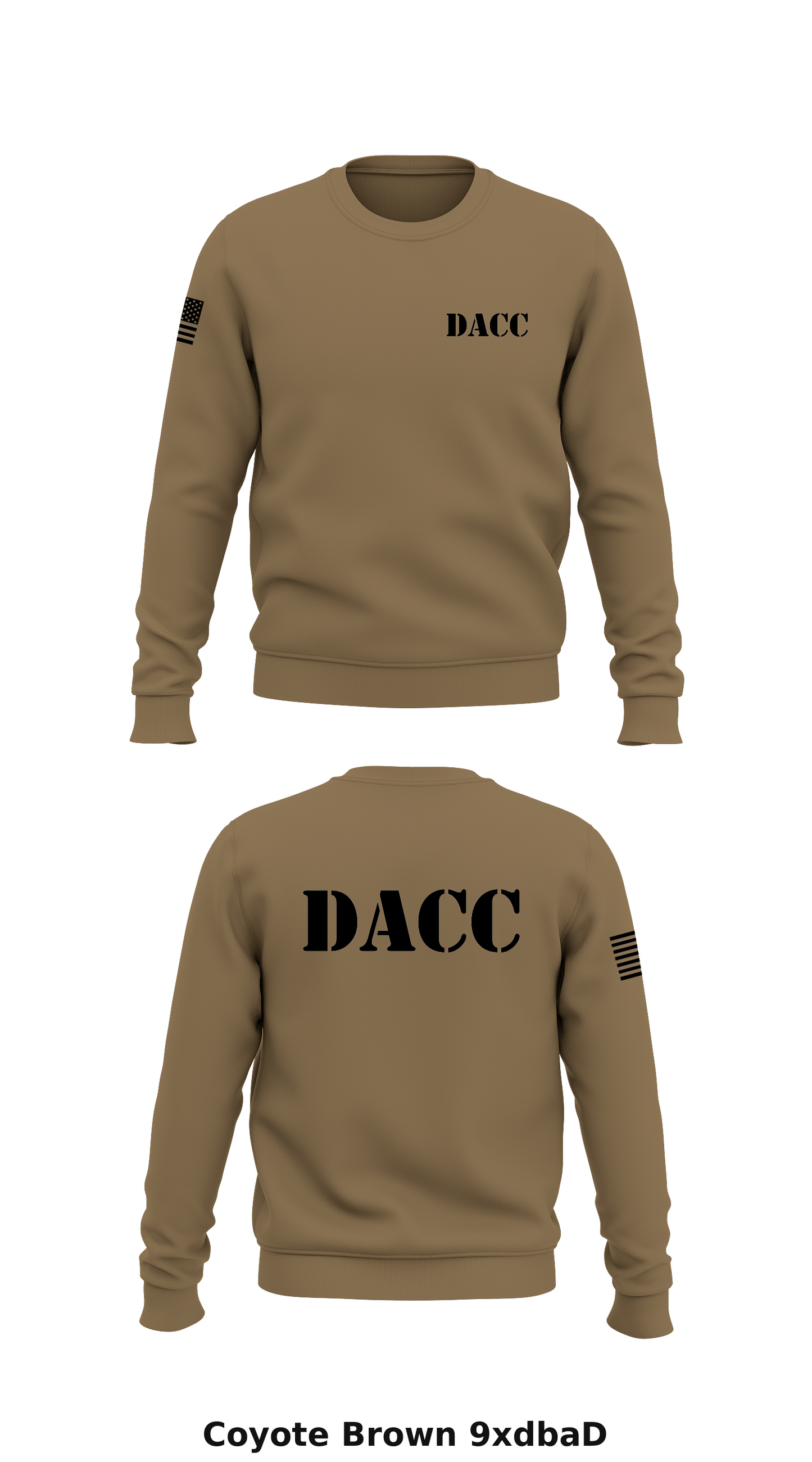 DACC Store 1 Core Men's Crewneck Performance Sweatshirt - 9xdbaD