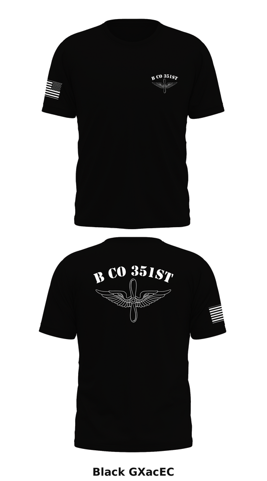 B Co 351st Store 1 Core Men's SS Performance Tee - GXacEC