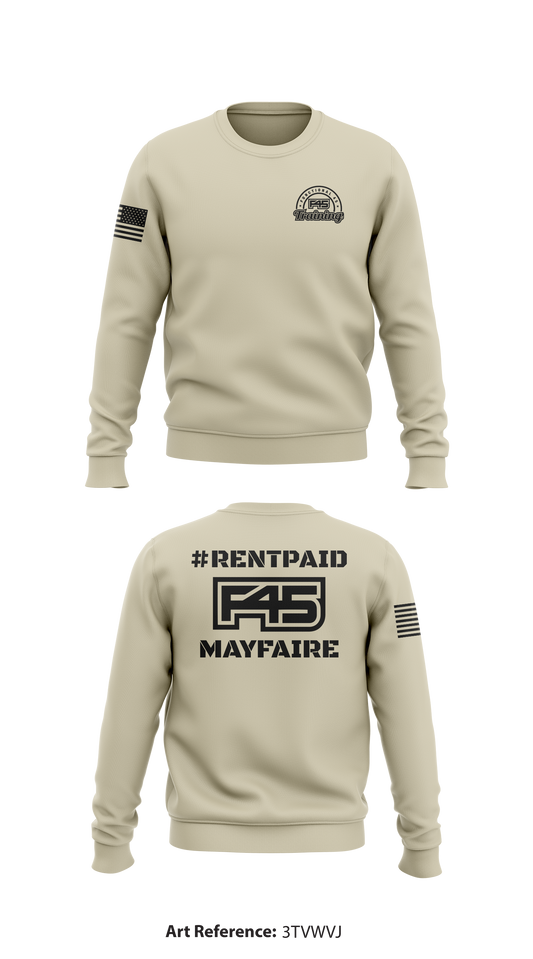 F45 Training Mayfaire Store 1 Core Men's Crewneck Performance Sweatshirt - 3tVwvj