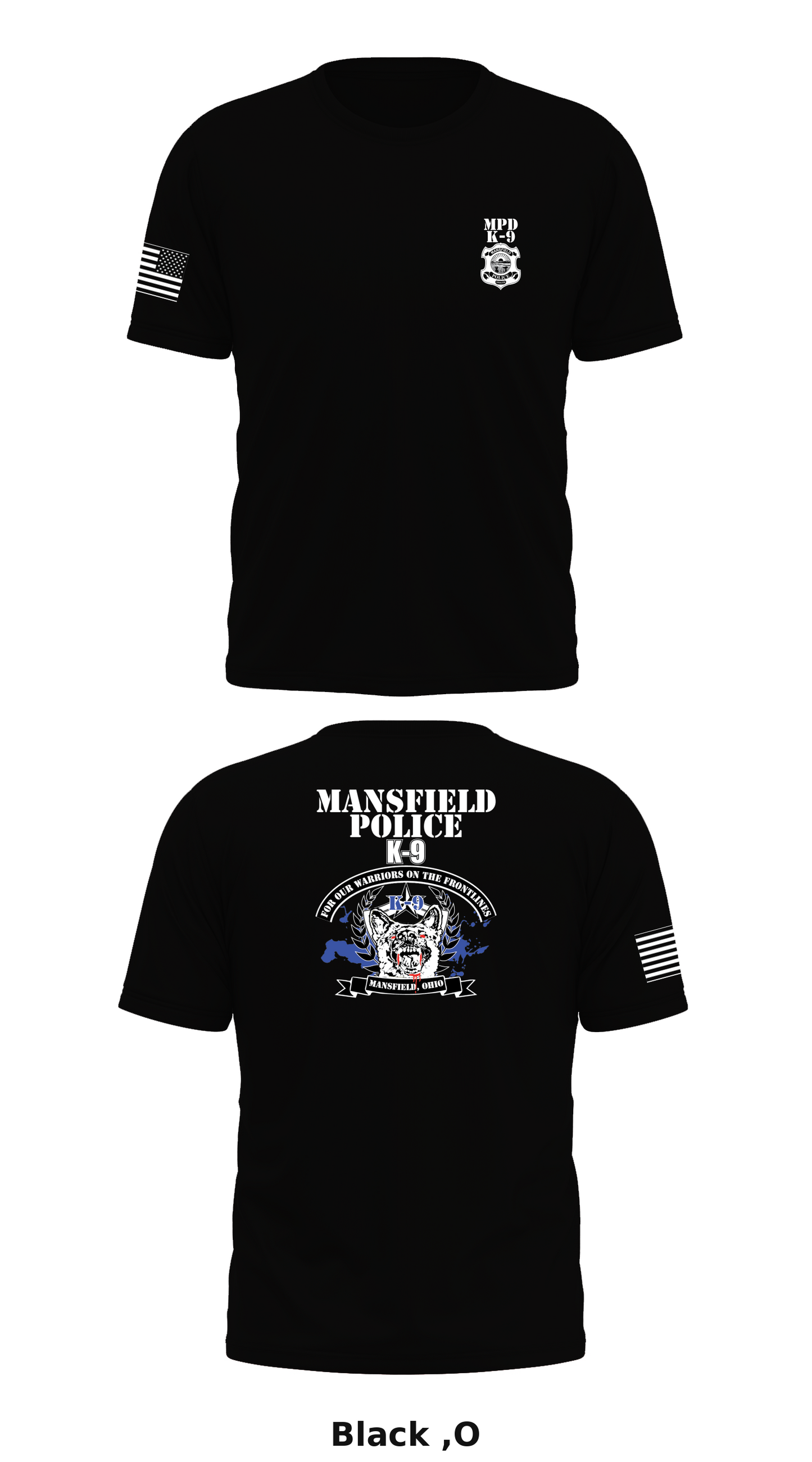 K-9 Police officer Store 1 Core Men's SS Performance Tee - ,O]