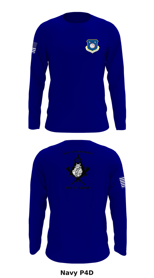 30th Civil Engineers Store 1 Core Men's LS Performance Tee - P4D