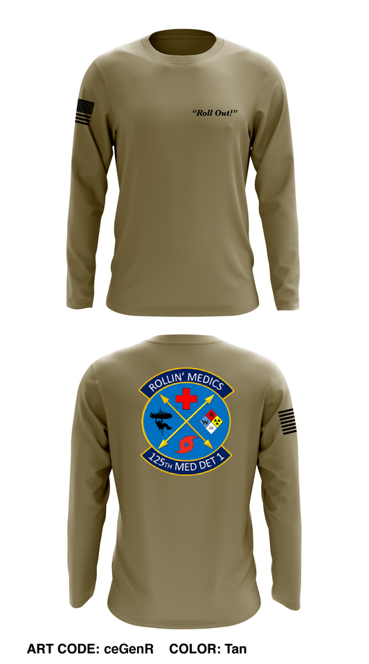 125 MDG Det 1 Store 1 Core Men's LS Performance Tee - ceGenR