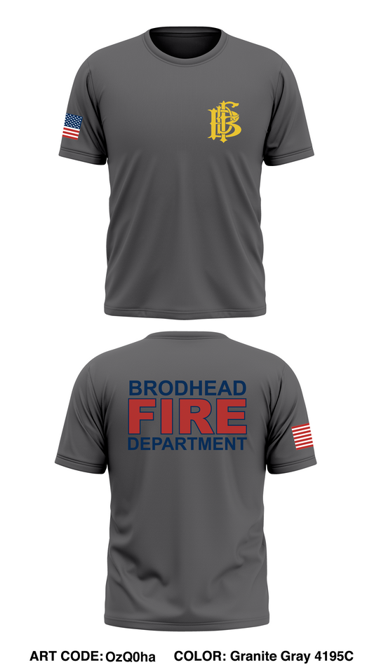 Brodhead Fire Department Store 1 Core Men's SS Performance Tee - OzQ0ha