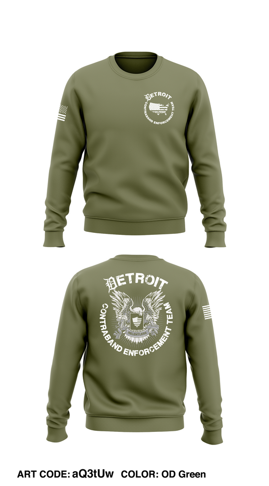 DCET Store 1 Core Men's Crewneck Performance Sweatshirt - aQ3tUw