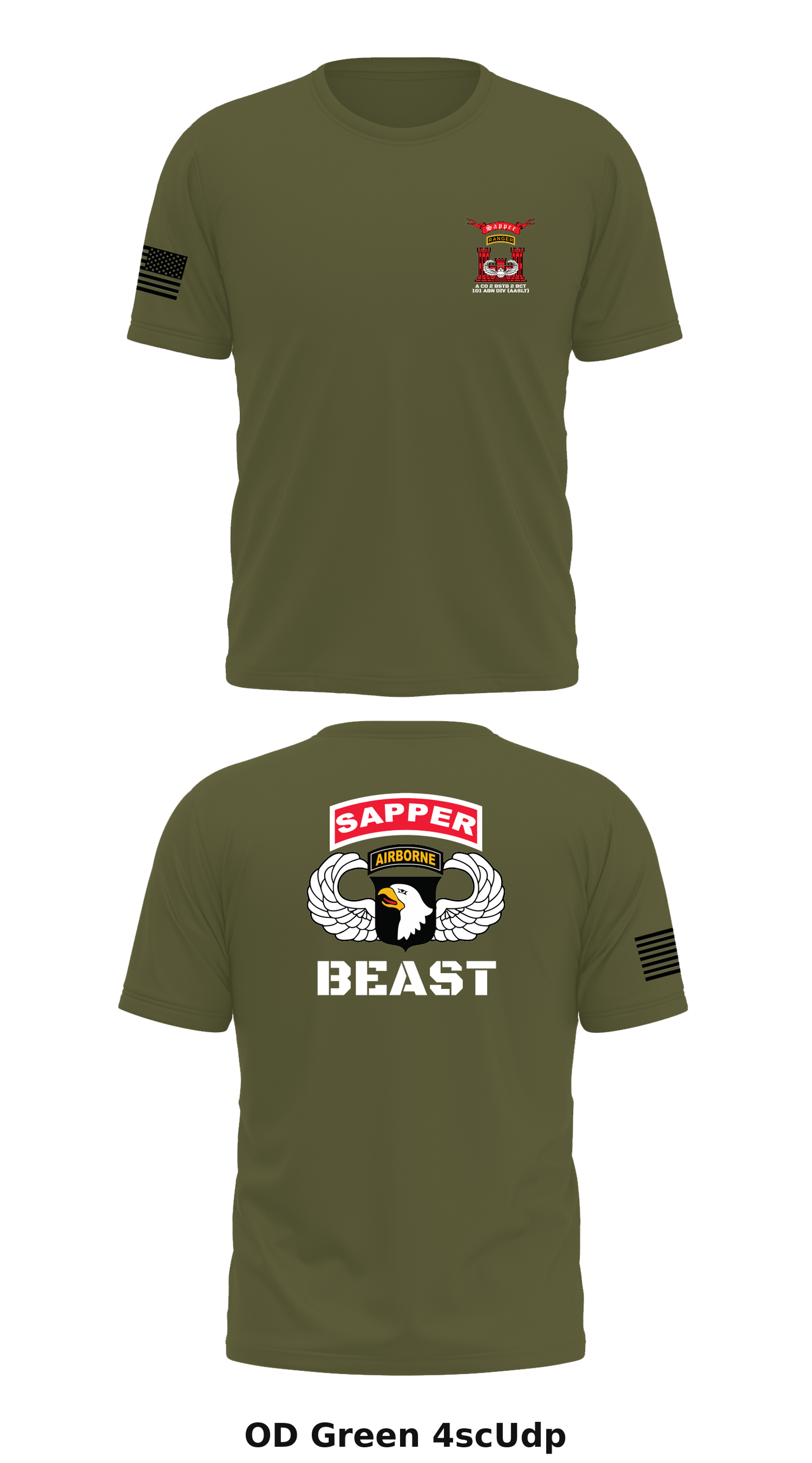 A CO 2 BSTB 2 BCT 101 ABN DIV (AASLT) Store 1 Core Men's SS Performance Tee - 4scUdp