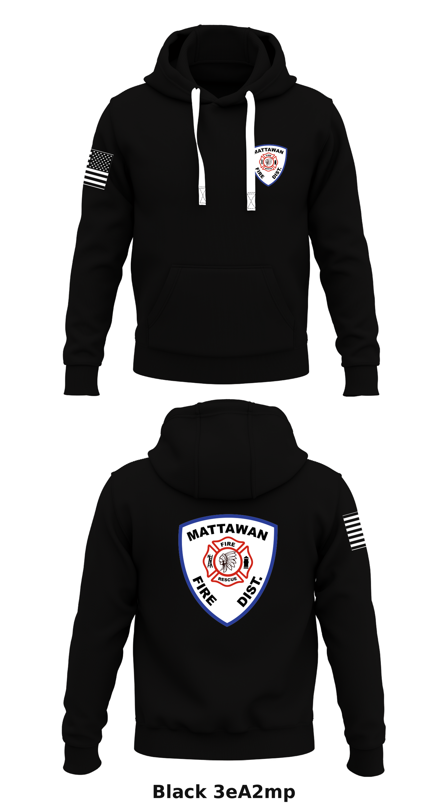 Mattawan Fire District  Store 1  Core Men's Hooded Performance Sweatshirt - 3eA2mp
