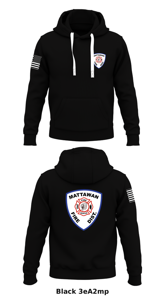 Mattawan Fire District  Store 1  Core Men's Hooded Performance Sweatshirt - 3eA2mp