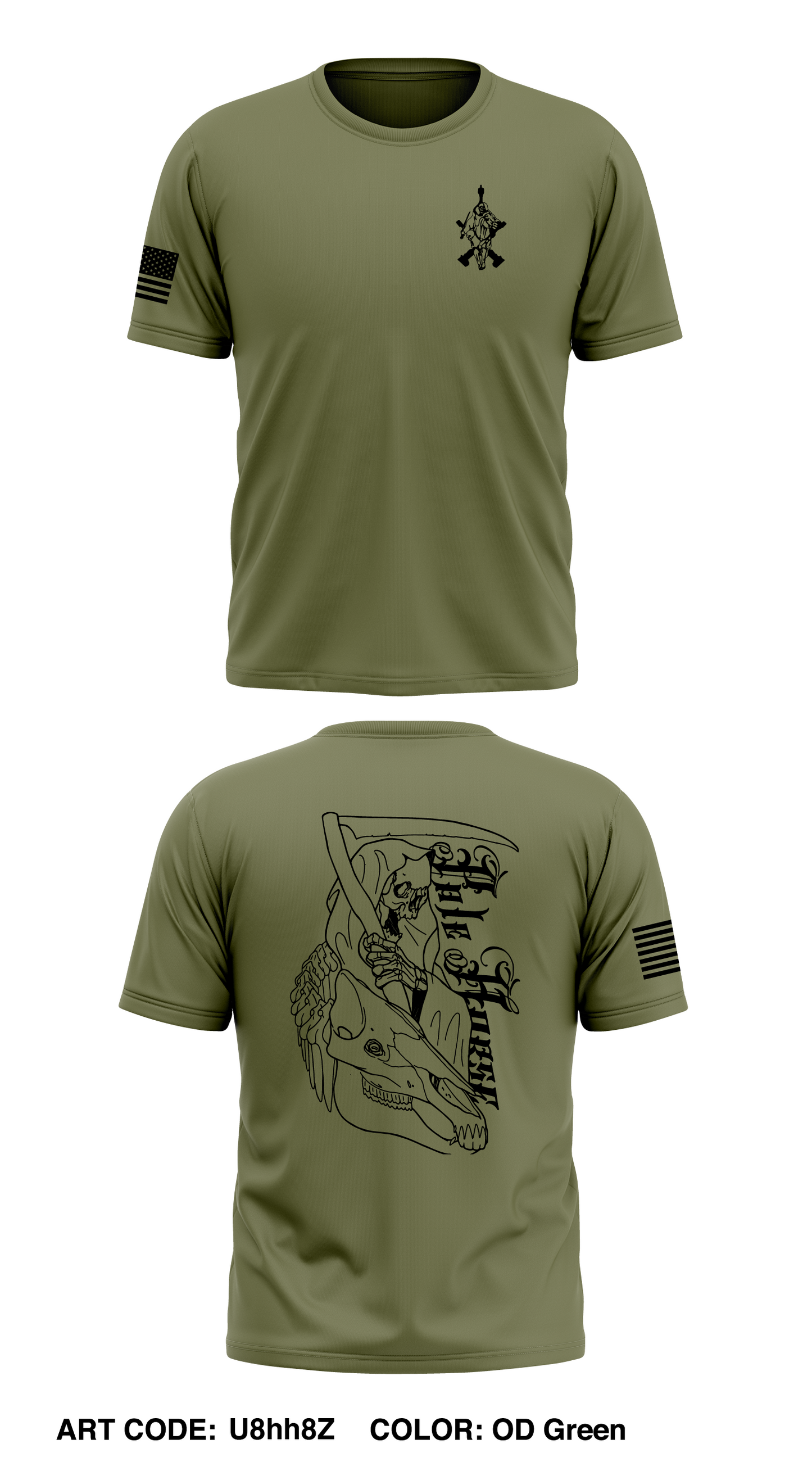 M BTRY, 3 BN, 14TH Marines STORE 1 Core Men's SS Performance Tee - U8hh8Z