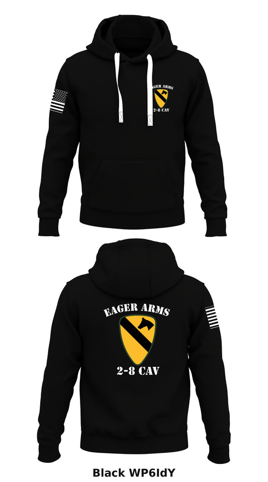 Eager Arms, 2-8 Cav Store 1  Core Men's Hooded Performance Sweatshirt - WP6IdY