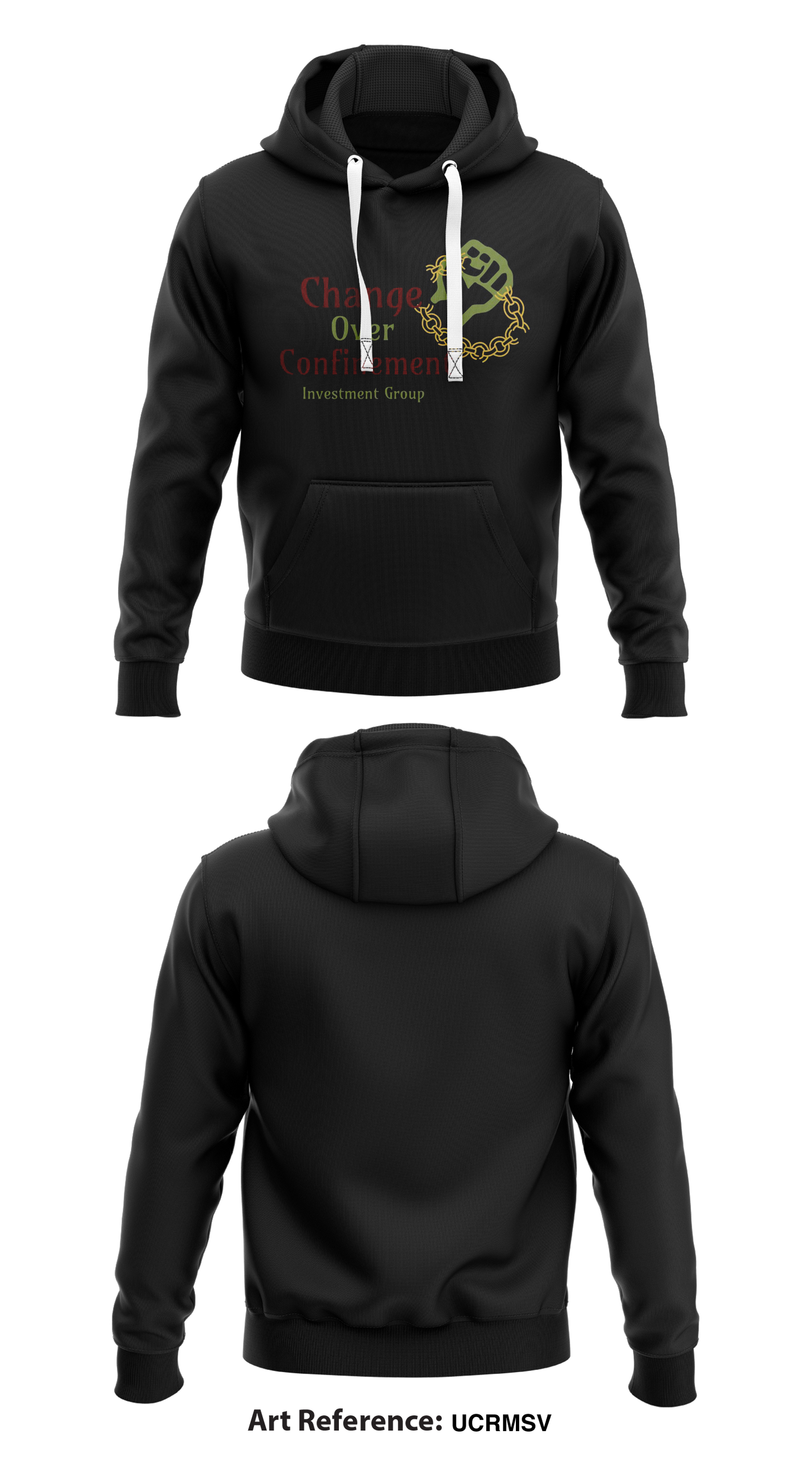 Change Over Confinement Store 1  Core Men's Hooded Performance Sweatshirt - UcrMsv