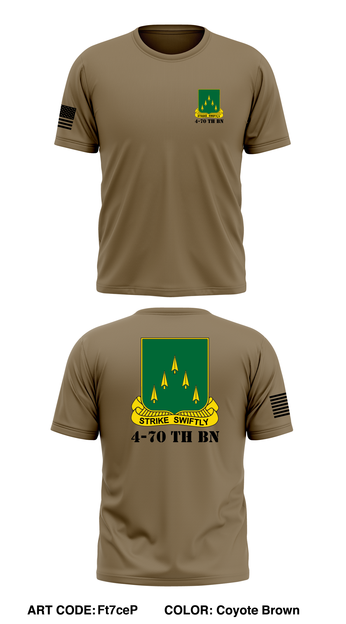 4-70 th bn  Store 1 Core Men's SS Performance Tee - Ft7ceP