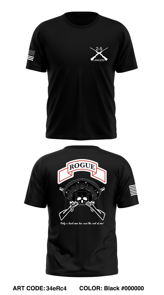 B Co 2-5 CAV Lancers Store 1 Core Men's SS Performance Tee - 34eRc4