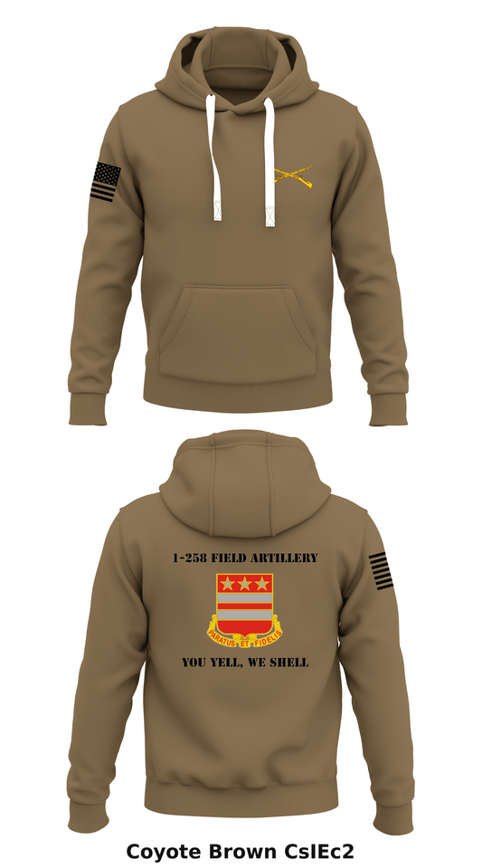 1-258 Field Artillery  Store 1  Core Men's Hooded Performance Sweatshirt - CsIEc2