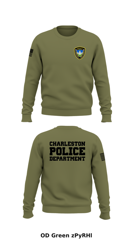 Charleston PD Store 1 Core Men's Crewneck Performance Sweatshirt - zPyRHl