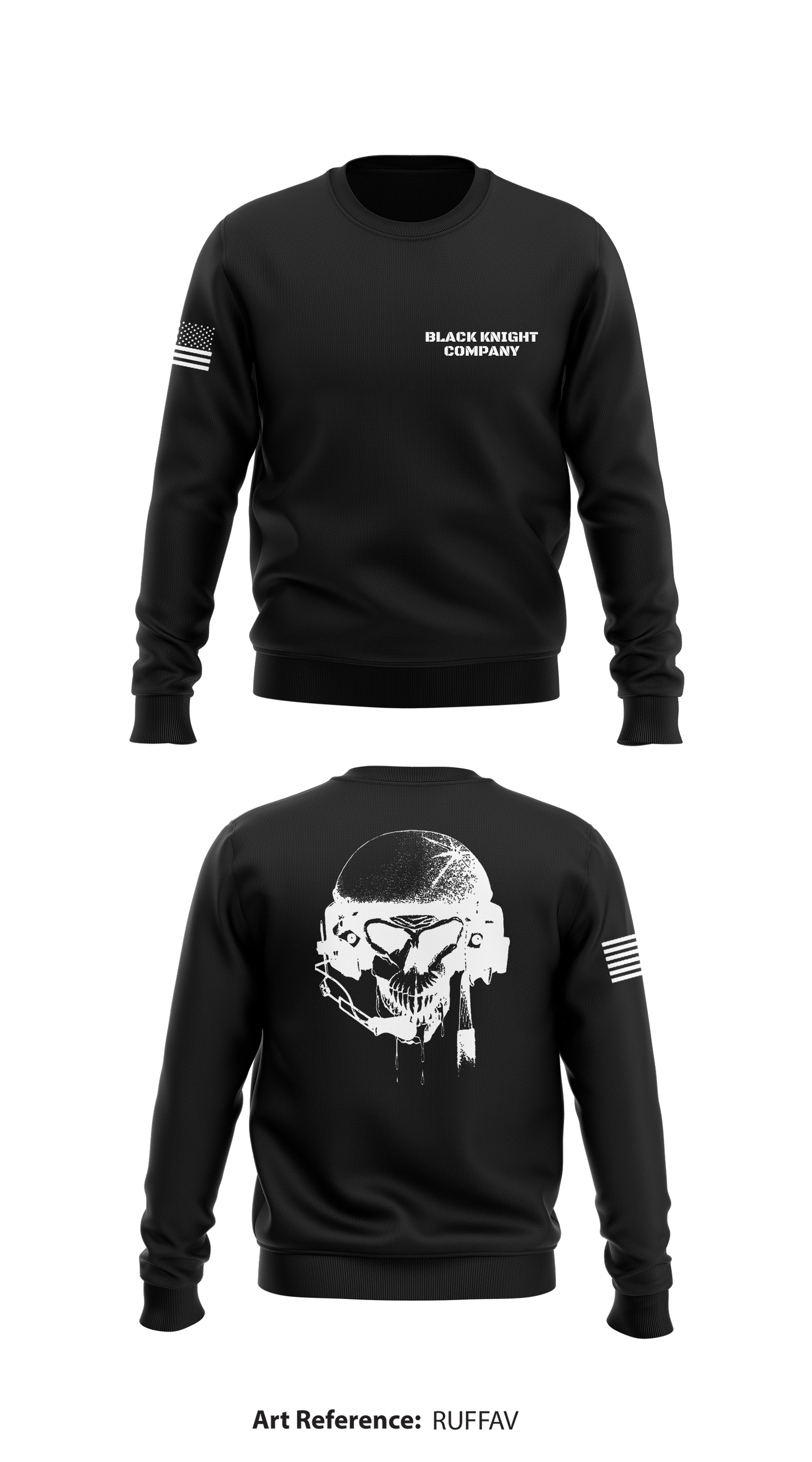 Black Knight Company Store 1 Core Men's Crewneck Performance Sweatshirt - RUffaV