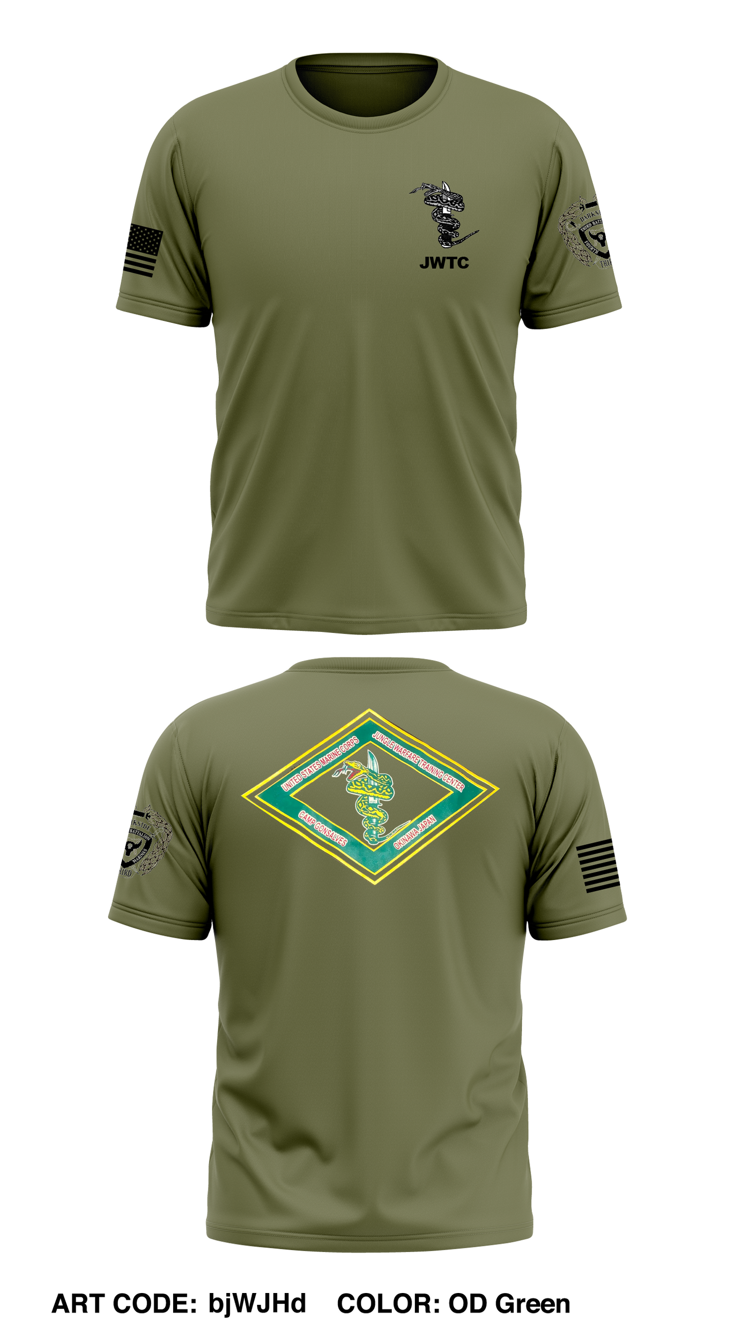 3rd BN 4th MAR Store 1 Core Men's SS Performance Tee - bjWJHd
