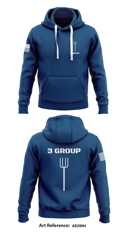 3 Group Store 1  Core Men's Hooded Performance Sweatshirt - AE25n4