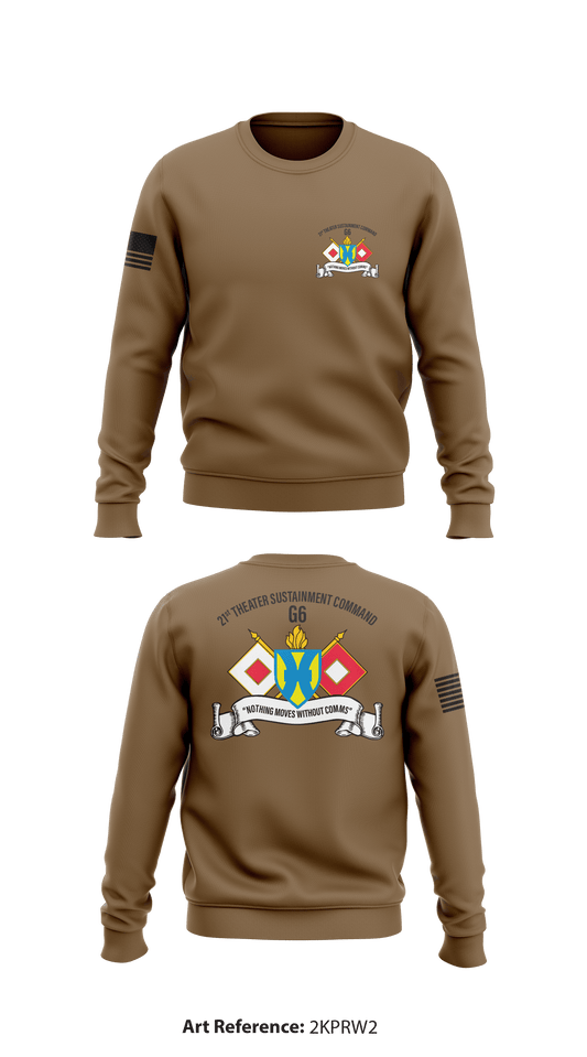 21st Theater Sustainment Command - G6 Store 1 Core Men's Crewneck Performance Sweatshirt - 2kPrW2