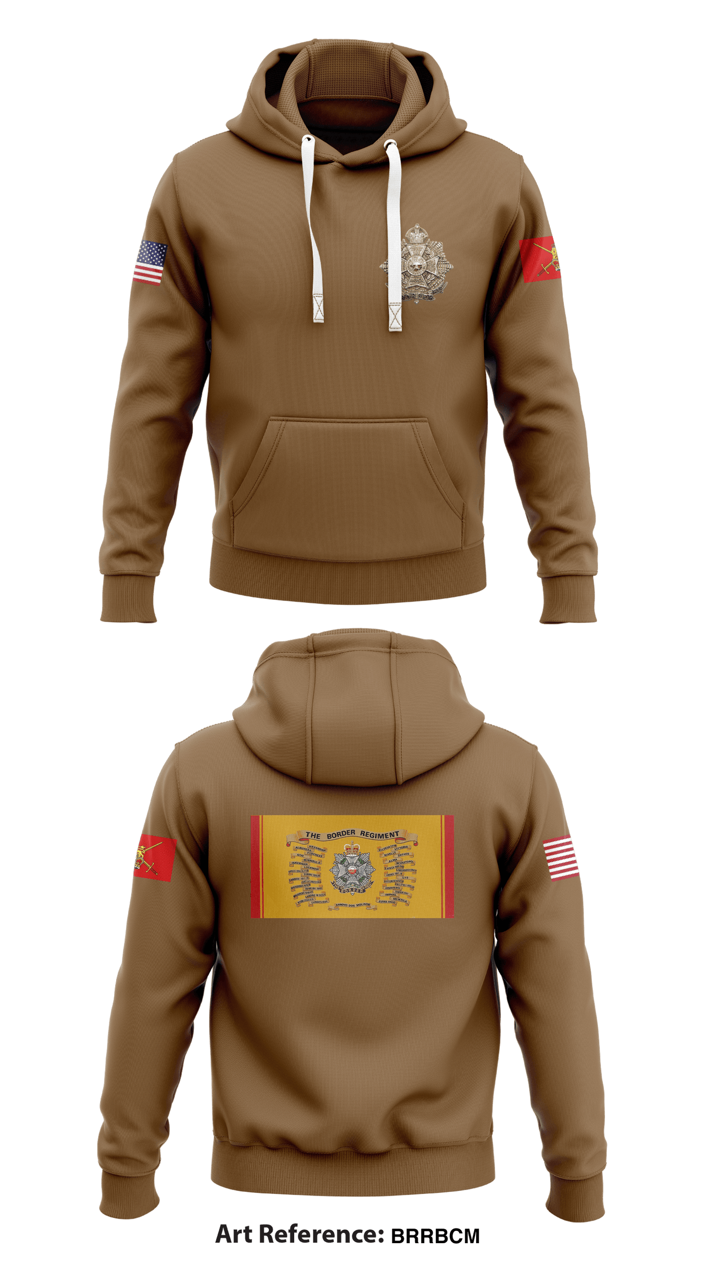 Border Regiment Store 1  Core Men's Hooded Performance Sweatshirt - BrRBCm