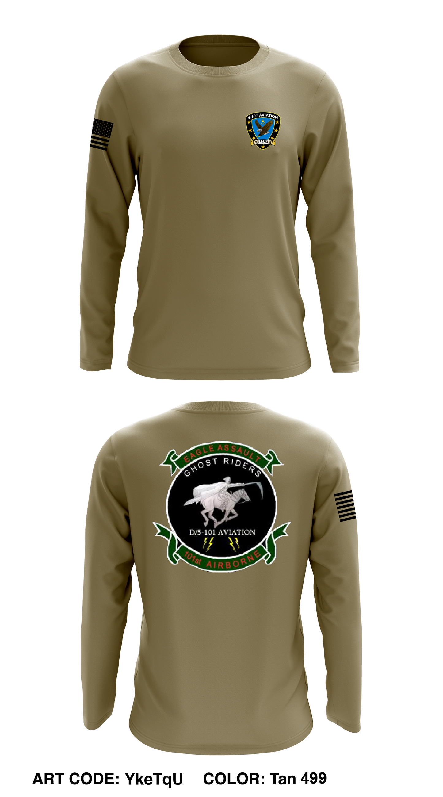 1st Combat Aviation Brigade, Archangels, HHC Store 1 Core Men's LS Performance Tee - YkeTqU