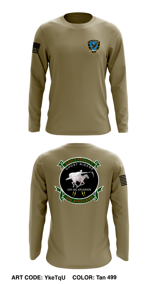 1st Combat Aviation Brigade, Archangels, HHC Store 1 Core Men's LS Performance Tee - YkeTqU