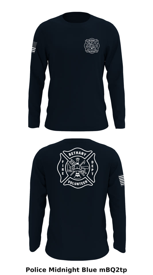 Bethany Fire Department Store 1 Core Men's LS Performance Tee - mBQ2tp