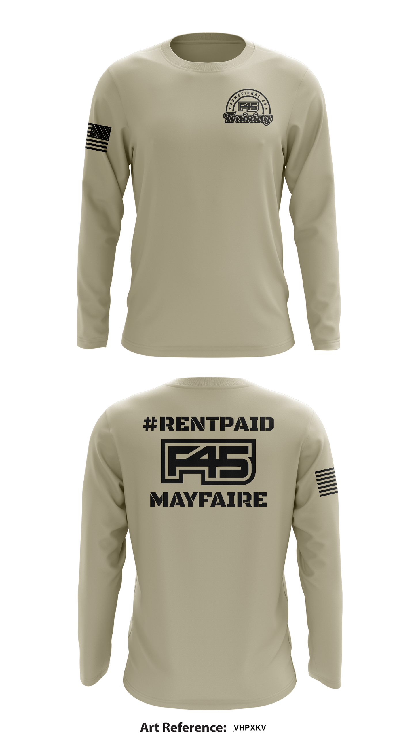 F45 Training Mayfaire Store 1 Core Men's LS Performance Tee - VhpXKV