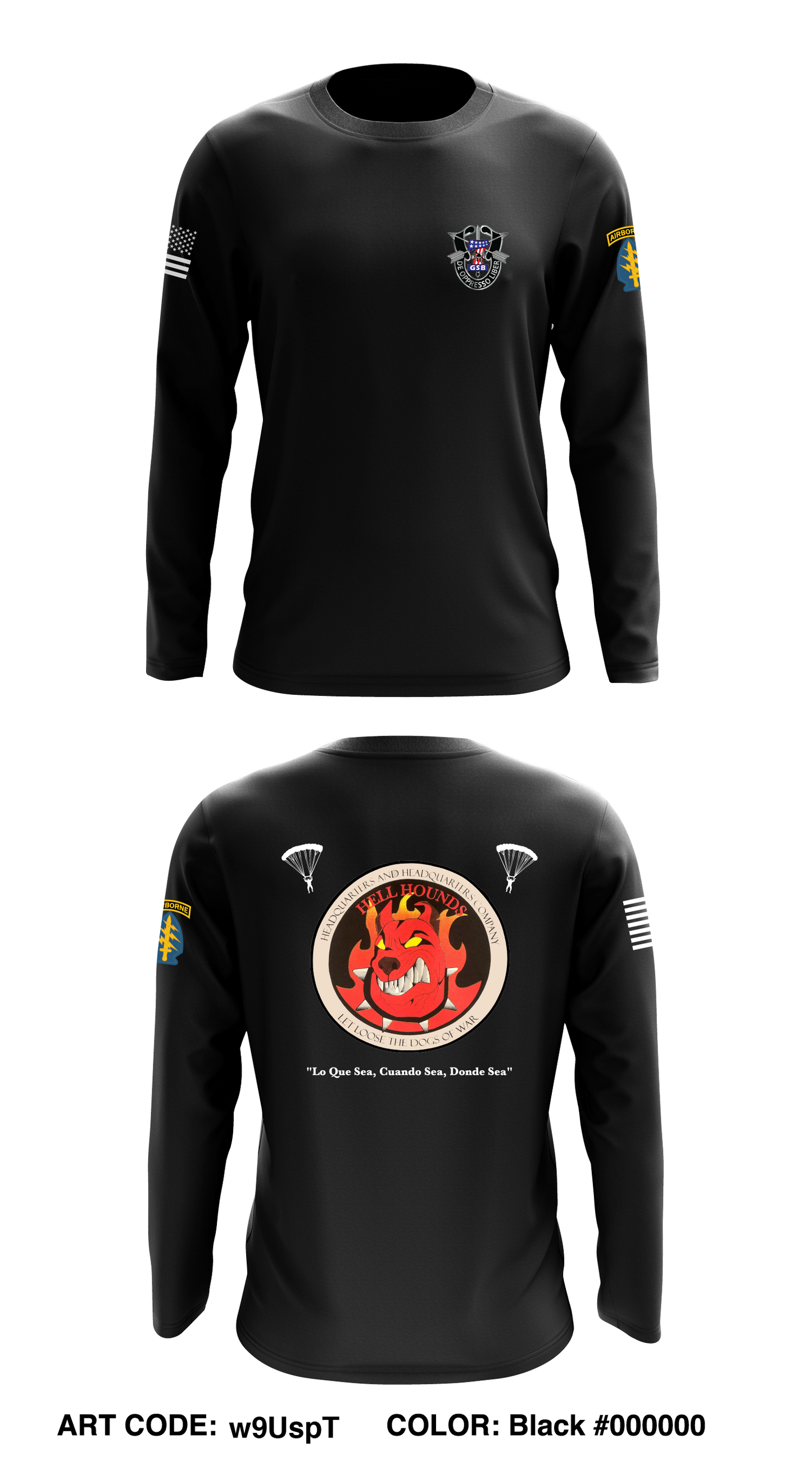 7th SFG(A) - GSB - HHC Store 1 Core Men's LS Performance Tee - w9UspT