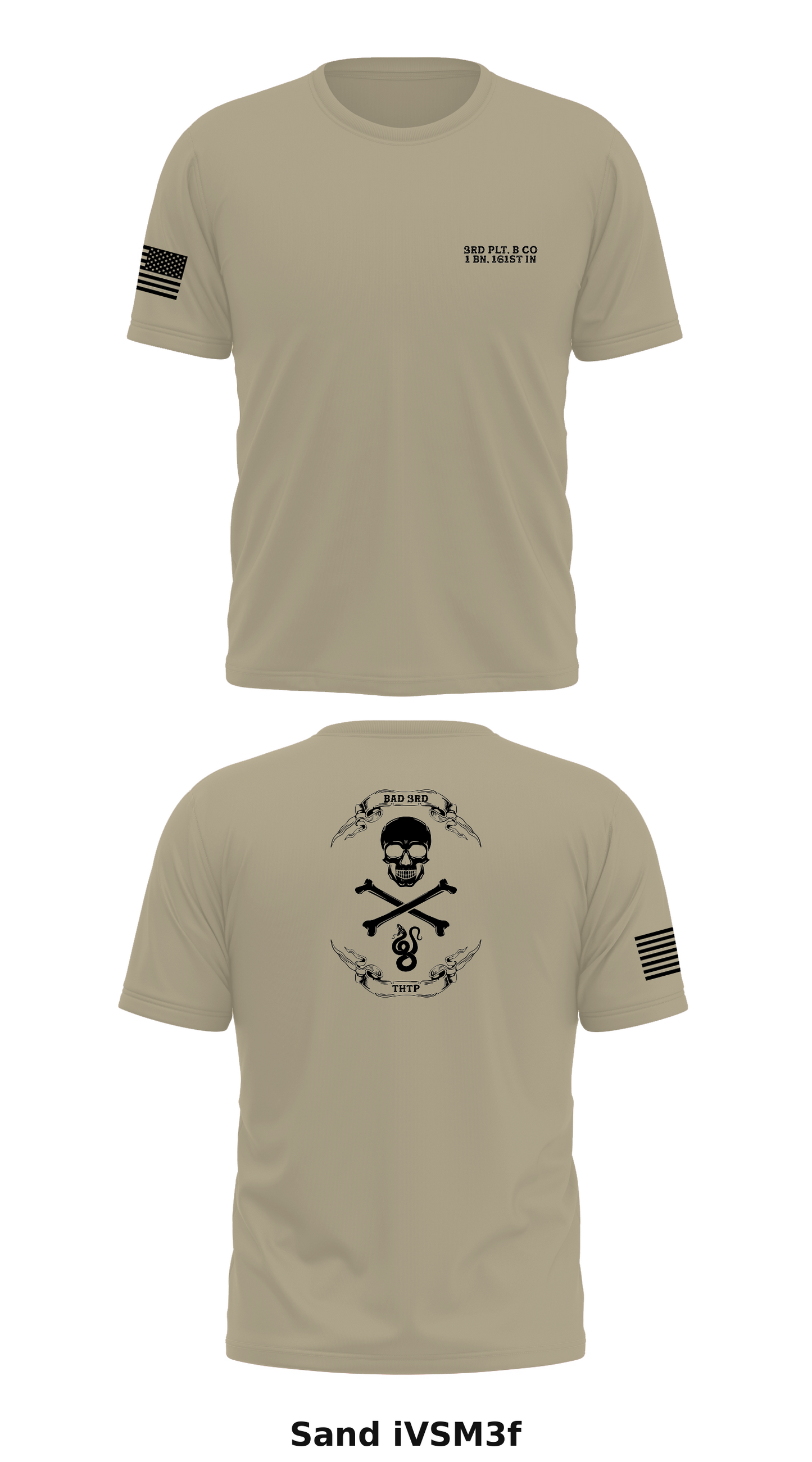 3rd Plt, B Co, 1 BN, 161st IN Store 1 Core Men's SS Performance Tee - iVSM3f