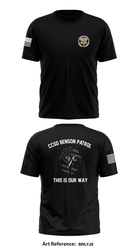 COCHISE COUNTY SHERIFF’S OFFICE BENSON PATROL STORE 1 Core Men's SS Performance Tee - BrLYj9