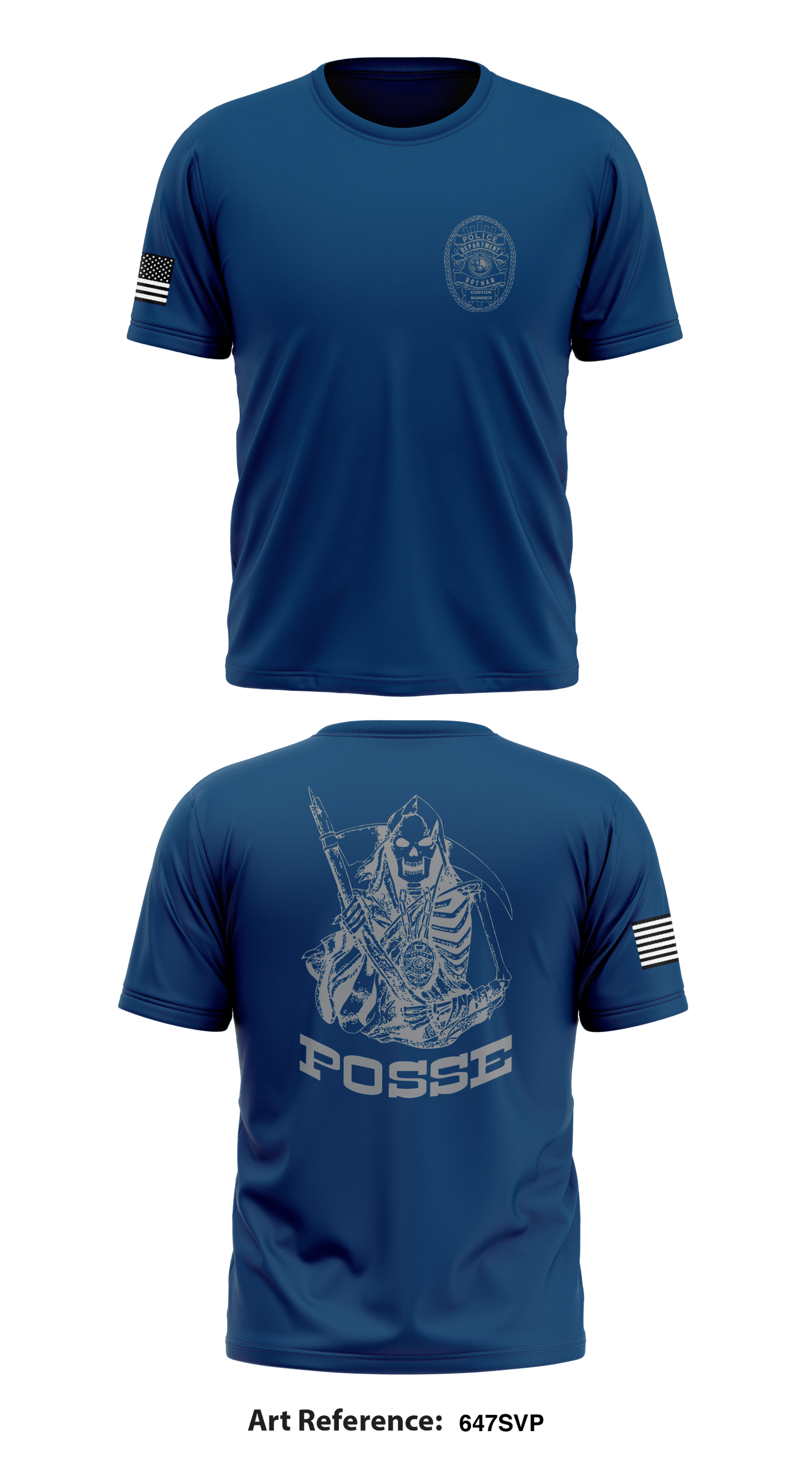 Dothan Narcotics Division  Store 1 Core Men's SS Performance Tee - 647Svp - -Custom Number-
