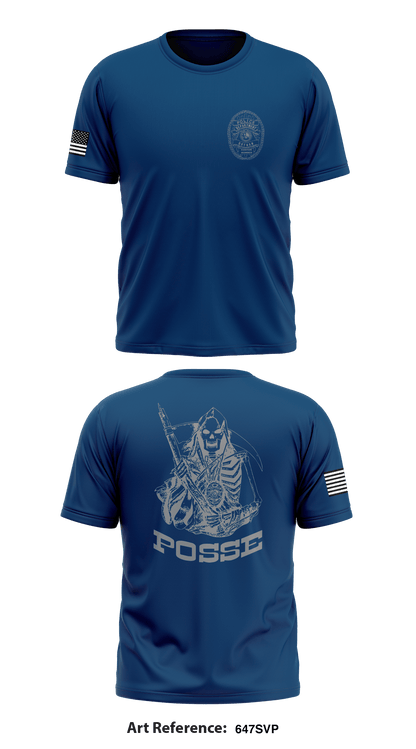 Dothan Narcotics Division  Store 1 Core Men's SS Performance Tee - 647Svp - -Custom Number-
