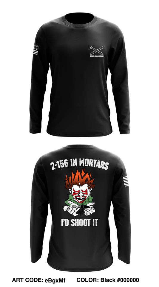 HHC 2-156 Mortars Store 1 Core Men's LS Performance Tee - eBgxMf