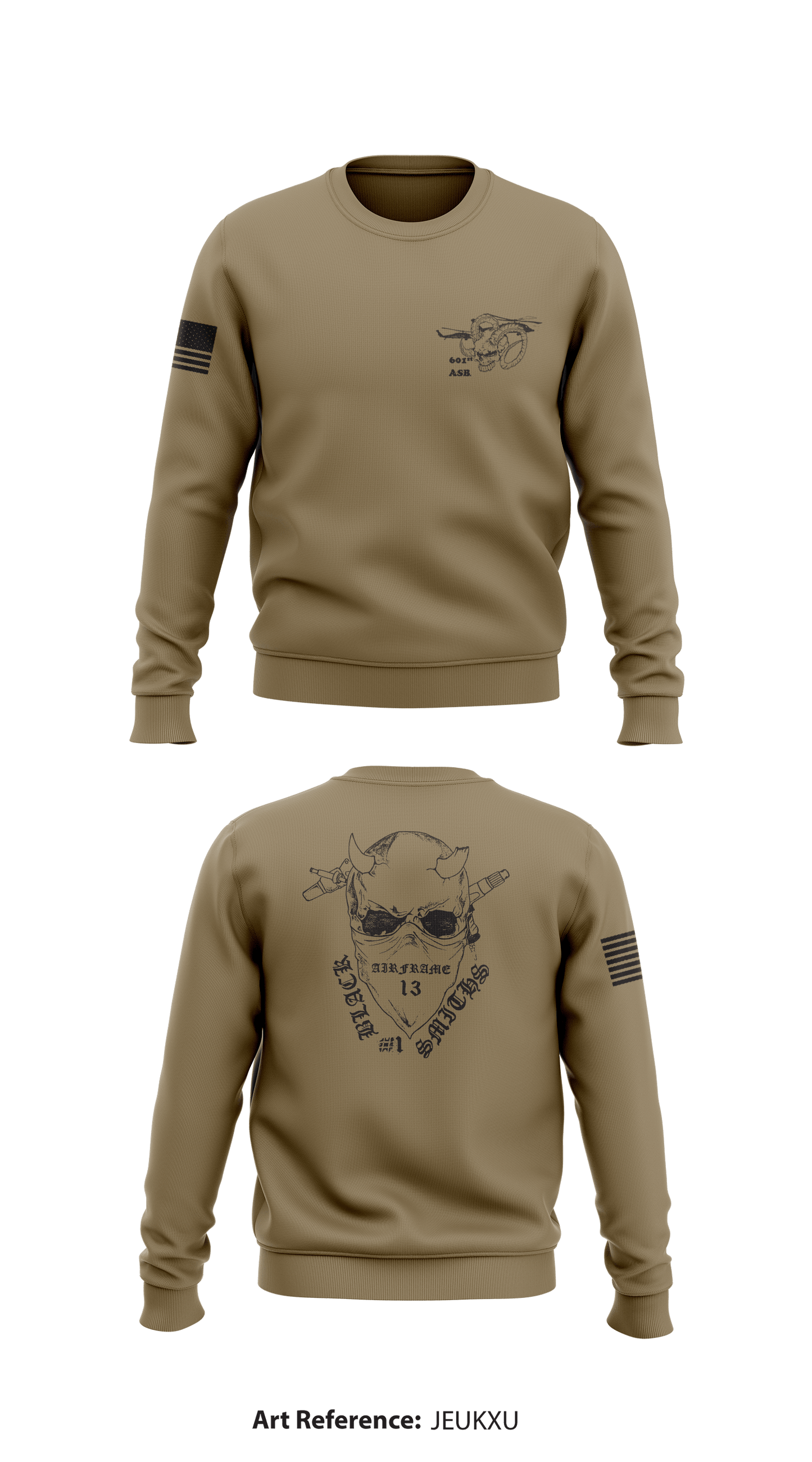 601st ASB Bco Store 1 Core Men's Crewneck Performance Sweatshirt - JEuKxu