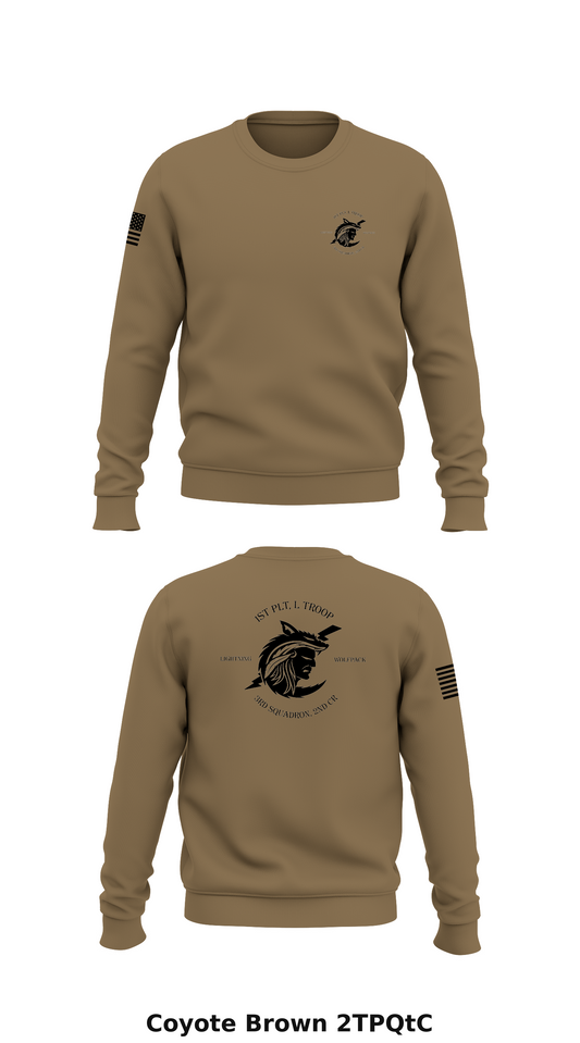 1st PLT, L Troop, 3rd squadron, 2nd CR Store 1 Core Men's Crewneck Performance Sweatshirt - 2TPQtC