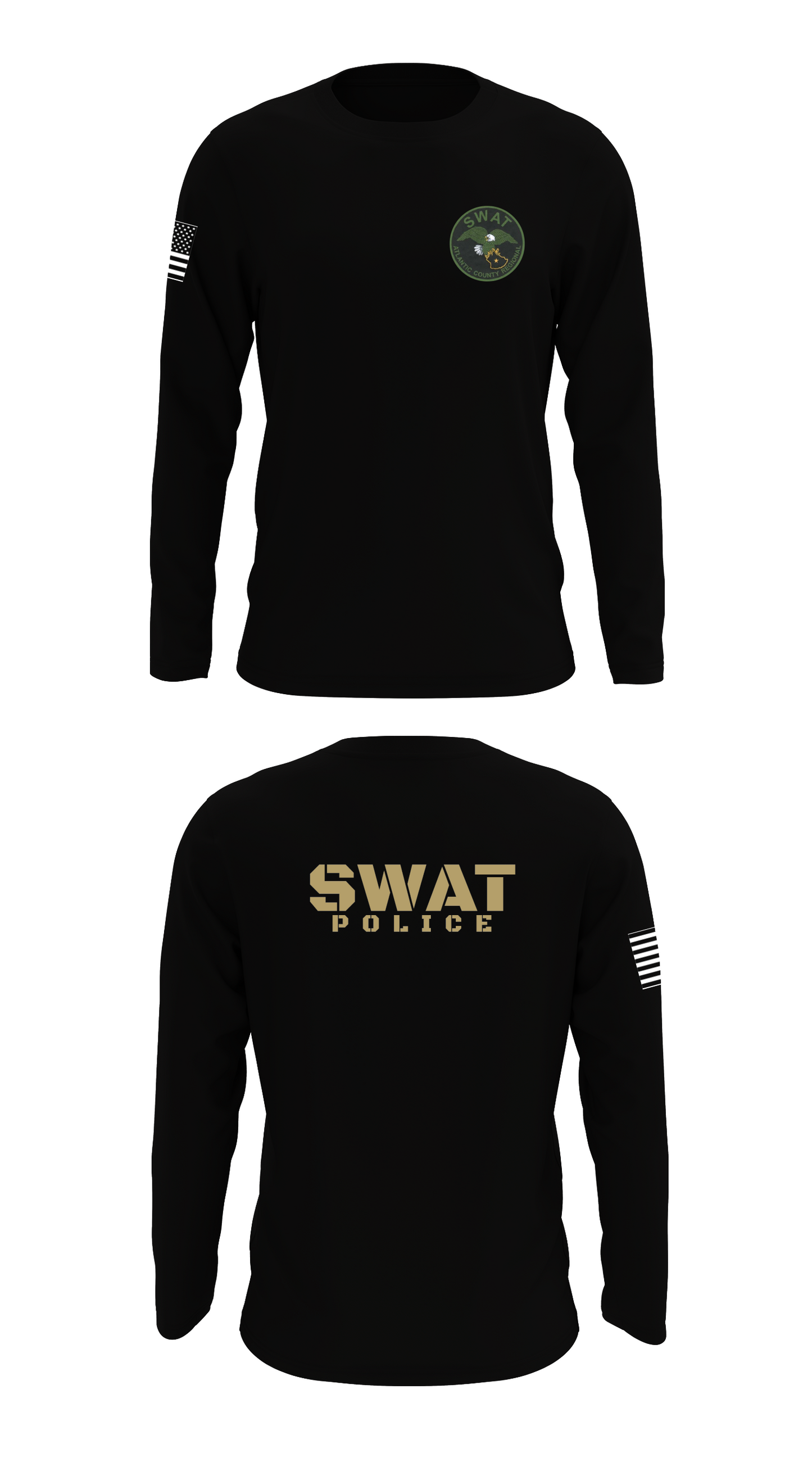 Atlantic County SWAT Store 1 Core Men's LS Performance Tee - 95215517097