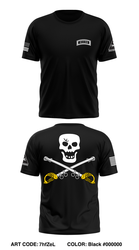 Scout Platoon, 1st Battalion, 37th Armor Regiment Store 1 Core Men's SS Performance Tee - 7hfZeL