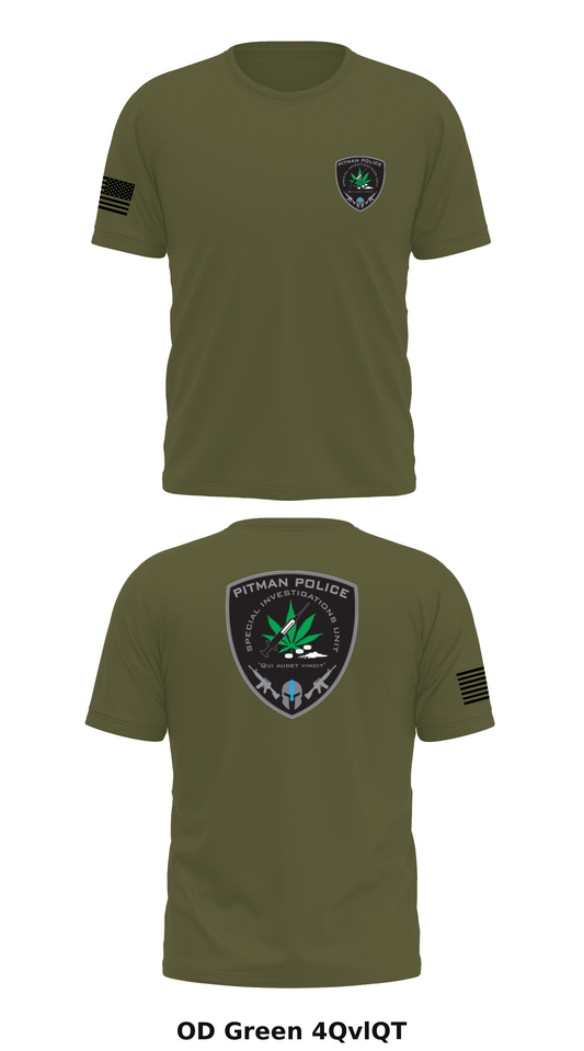 Pitman Police Dept. SIU Store 1 Core Men's SS Performance Tee - 4QvlQT