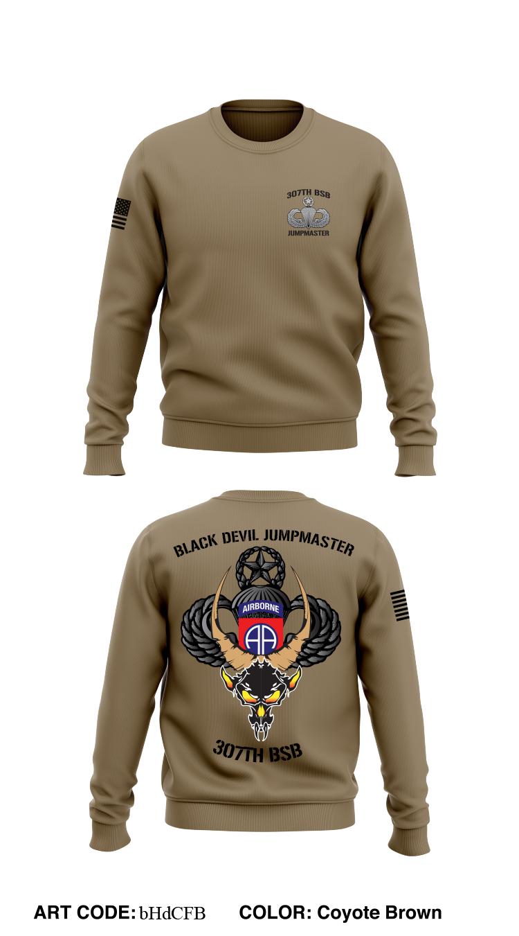 307th BSB, 1 BCT, 82 ABN DIV Store 1 Core Men's Crewneck Performance Sweatshirt - bHdCFB