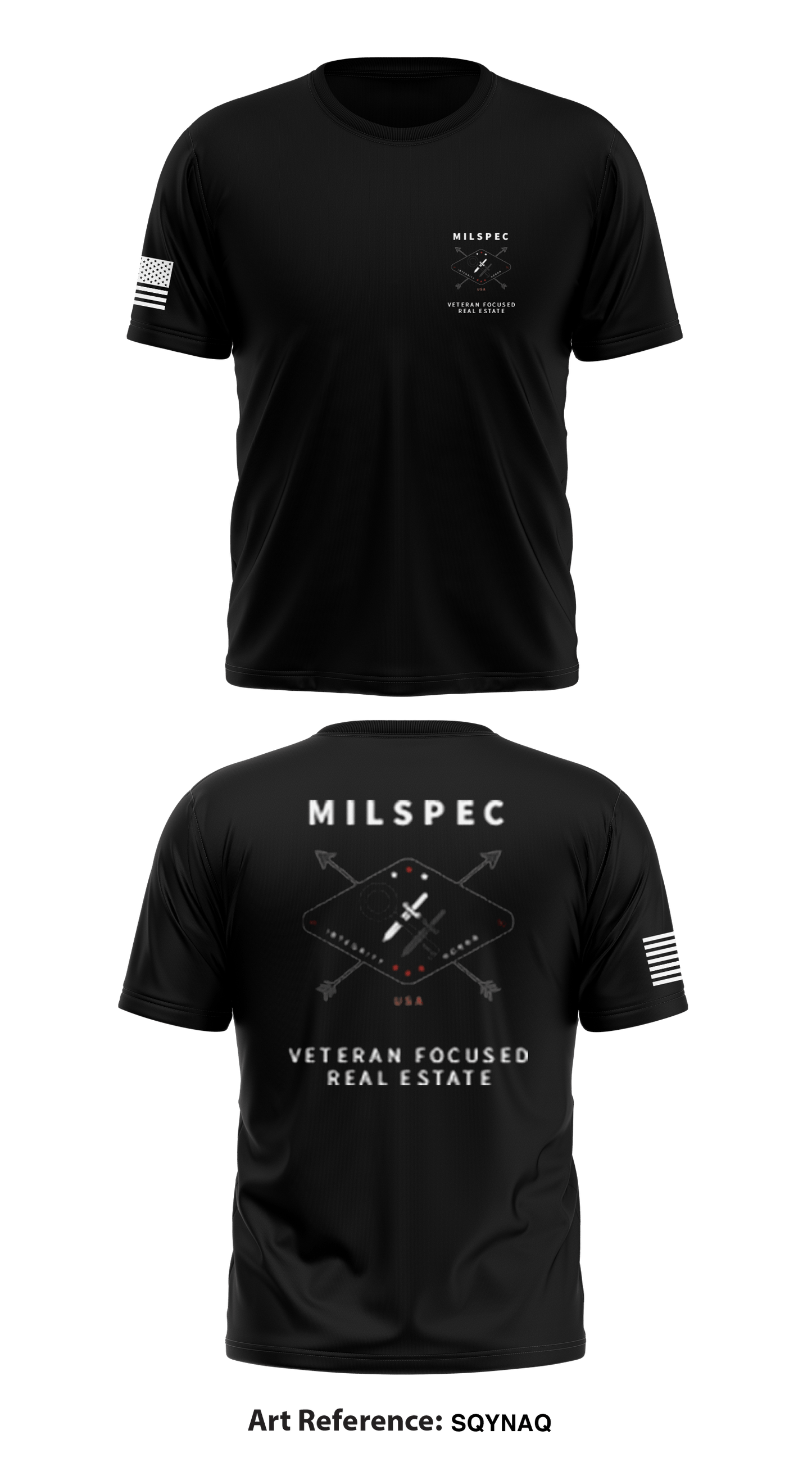 MilSpec Veteran Focused Real Estate Store 1 Core Men's SS Performance Tee - Sqynaq