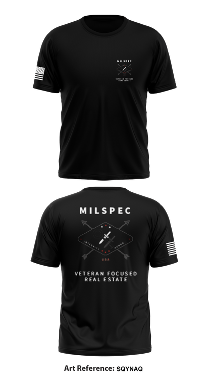 MilSpec Veteran Focused Real Estate Store 1 Core Men's SS Performance Tee - Sqynaq