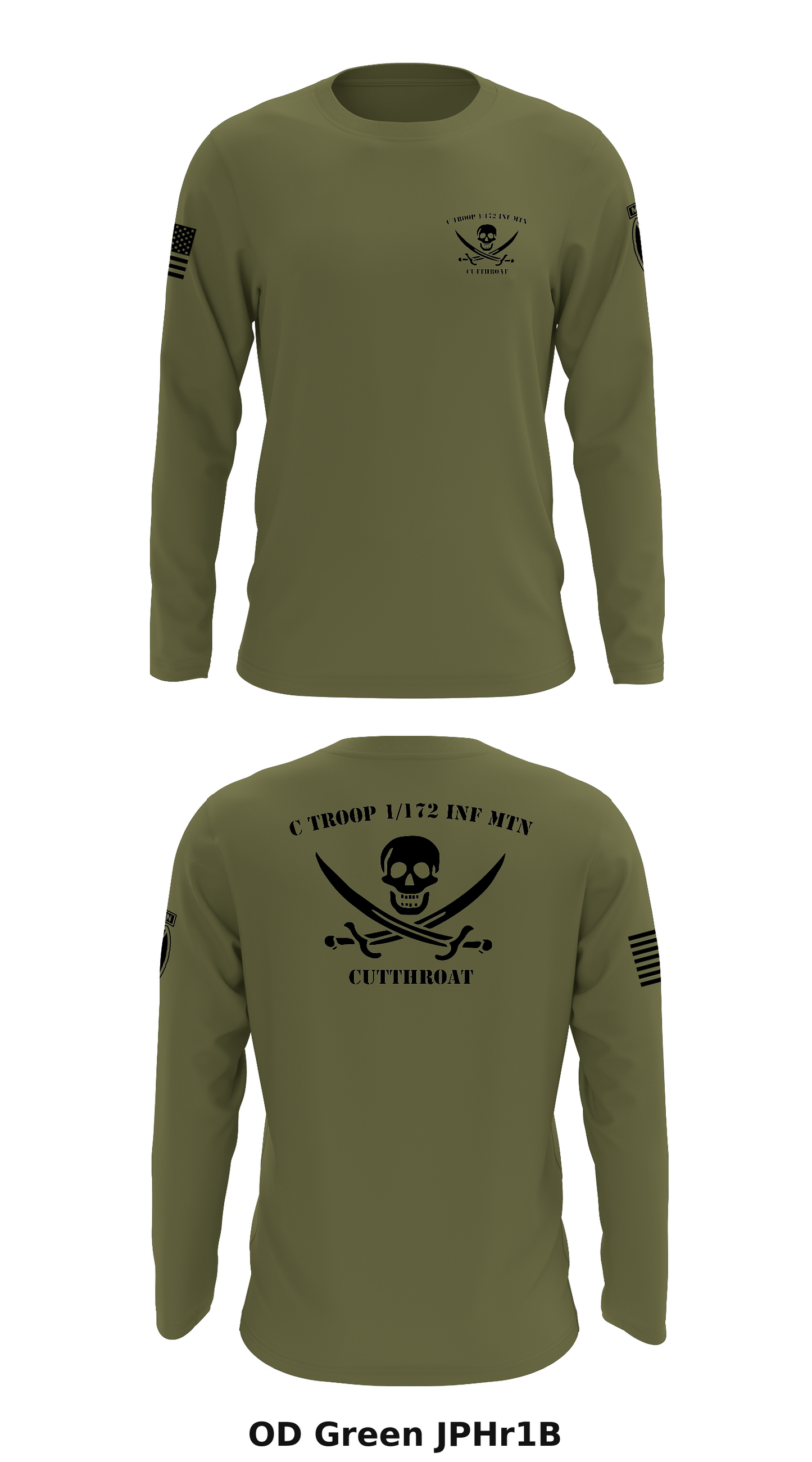 C Troop 1/172 Inf Mtn Store 1 Core Men's LS Performance Tee - JPHr1B