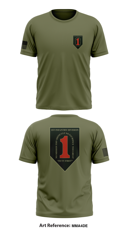 1st INF DIV Store 1 Core Men's SS Performance Tee - MMA4DE